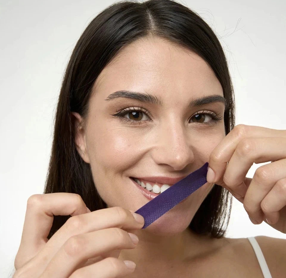 DR.DENT Purple Tooth Whitening Strips Peroxide Free 14 Treatments for Teeth